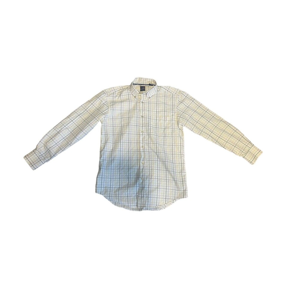 Mens T Harris London Button Down Shirt Striped Multicolored Medium